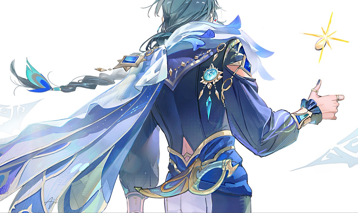 ガイアおめでと～！🩵💙
#ガイア生誕祭2025　#Kaeya　#GenshinImpact