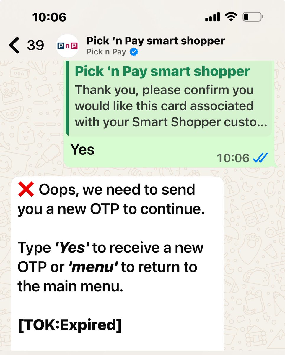Golden_Arch's tweet image. What seemed to be an intuitive #PicknPay smart shopper card replacement was terrible. Even Customer Service attendant was despondent when I told her I want to replace card.