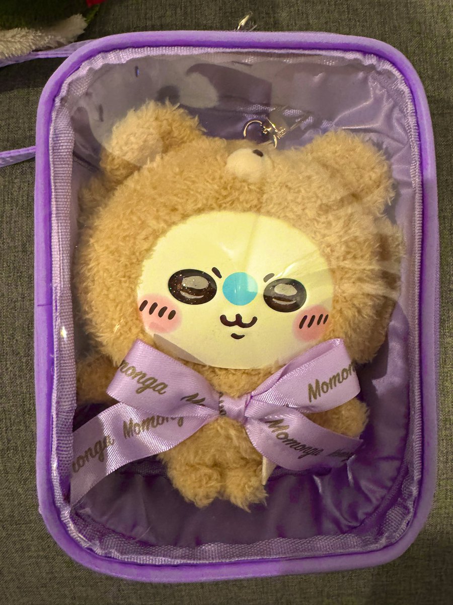 モモンガのきらめっこ用おでかけポーチ、ジャストサイズなの見つけて