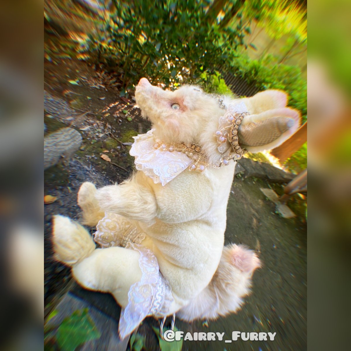 この子が神獣犬第一号ちゃん🐶 #アートドール #ハンドメイド