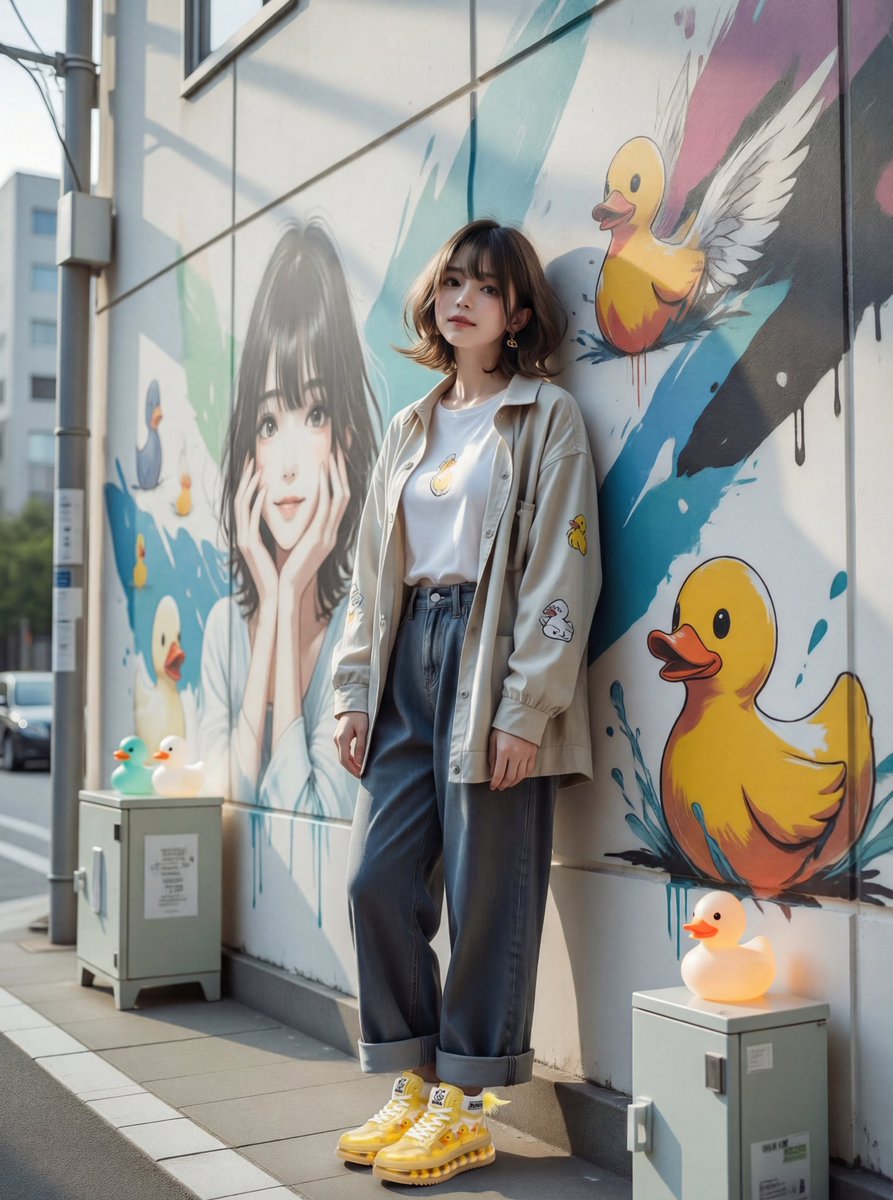 🔔鈴響会コミュニティプロンプトチャレンジイベント #鈴ぷろ #鈴響美壁 🔔
お題テーマ：「mural」(壁画)に参加します🐤