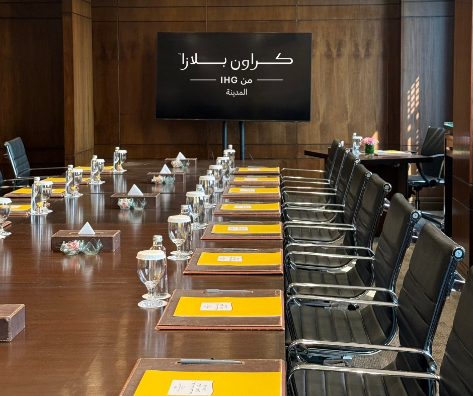 CPMadina's tweet photo. بيئة مثالية لاجتماعات أكثر إنتاجية في كراون بلازا المدينة.
The perfect setting for more productive meetings at Crowne Plaza Madinah.

For bookings and inquiries, call us at 00966 14 818 5000
Email cpmadinahsales@ihg.com
Visit https://t.co/5PW4AQUJlJ

#فندق_كراون_بلازا_المدينة https://t.co/4ARzOiqJLp