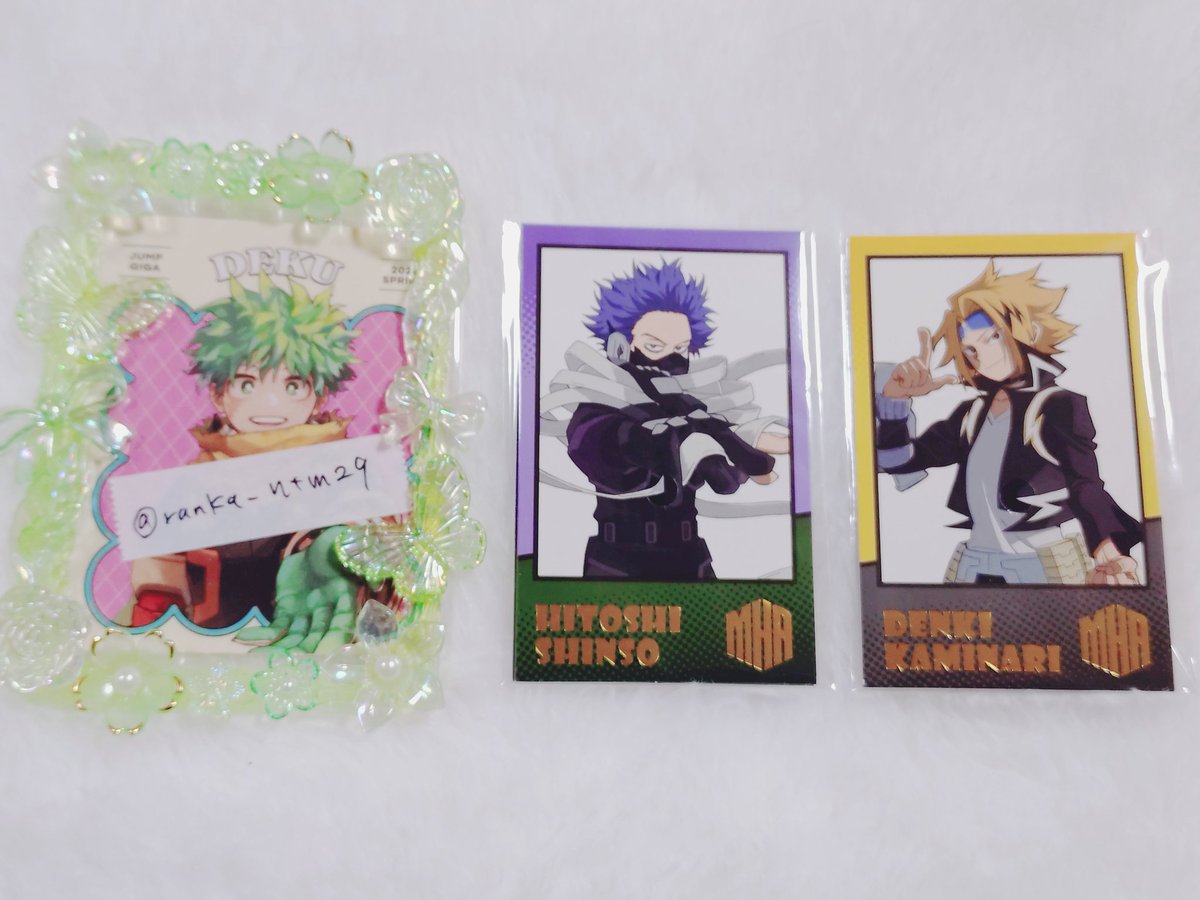 交換】ヒロアカ フォトカードコレクション 譲: 心操、上鳴 求: 緑谷