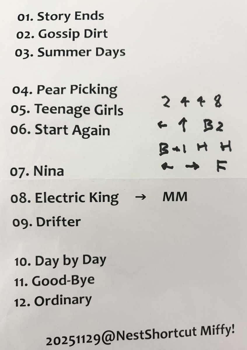 昨晩は2年振りのshortcut miffy!
やはりstory ends始まりはアガる！　drifter・day by day両方やってくれたり意外な選曲あったりの、予想外ながら新旧混在最高のセトリ。そしてSTART AGAINはほんとに大好きだ。
やっぱりミフィは最高だね！
あと遠藤さんE. E30周年おめでとうございました。