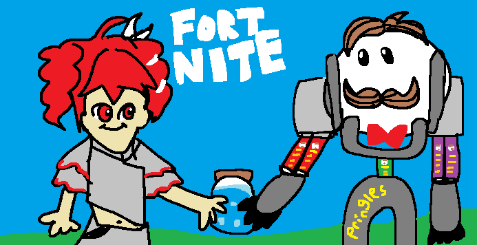 i think it would be great if fortnite had a pringles related event that way i can meet some epic heroes on battle royale island