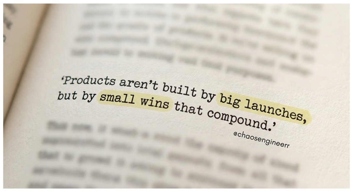 chaosengineerr's tweet image. Every failed product I&apos;ve seen had one flaw, chasing the &quot;big win.&apos;

@Google&apos;s Gemini didn&apos;t get here off one perfect launch, it was small, relentless improvements stacked over time.

Small wins build trust. Big wins just reveal it.

#AI #ProductManagement #TechLeadership