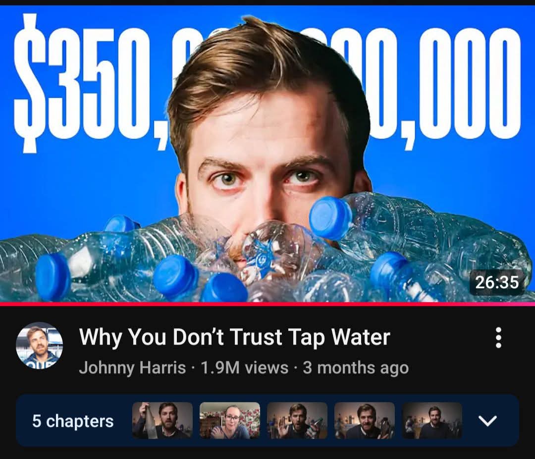 في عز حرب الاقتصاد والتجسس الصناعي بين أمريكا والصين، خرج صحفي أمريكي اسمه چوني هاريس وحقق في منتجات الشركات الأمريكية والعاملة في أمريكا منها نستلة، اللي نتيجتها كانت نفس نتيجة تحليل الشباب المصري. مافيش "مواطن شريف" حتى من مخابيل ترامب بتوع MAGA طالب بالقبض عليه وقال دي مؤامرة!