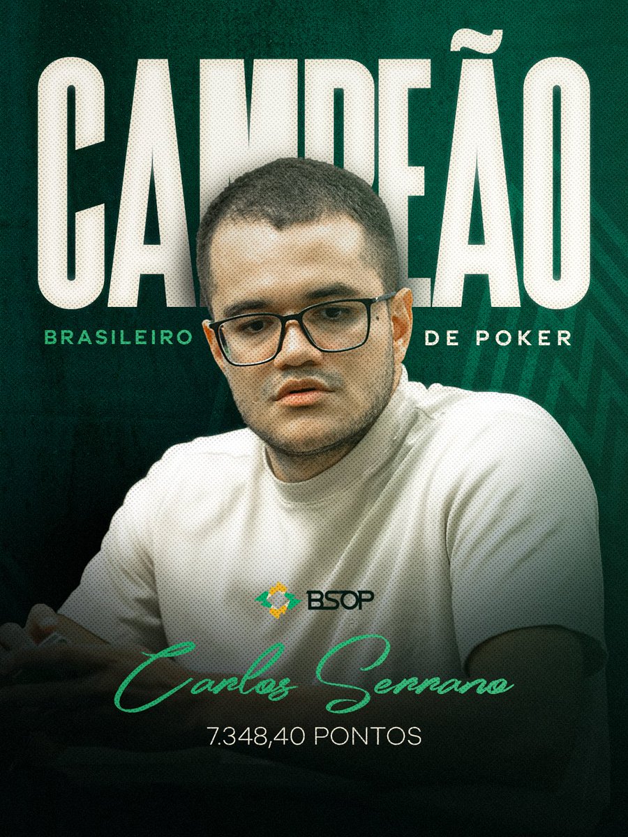 O campeão brasileiro de poker de 2025 tem nome! Carlos Serrano, o craque colombiano! 🇨🇴🏆