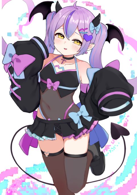 ゲーミングデビル紫宮るなっつの創作衣装 #るなぱれっと