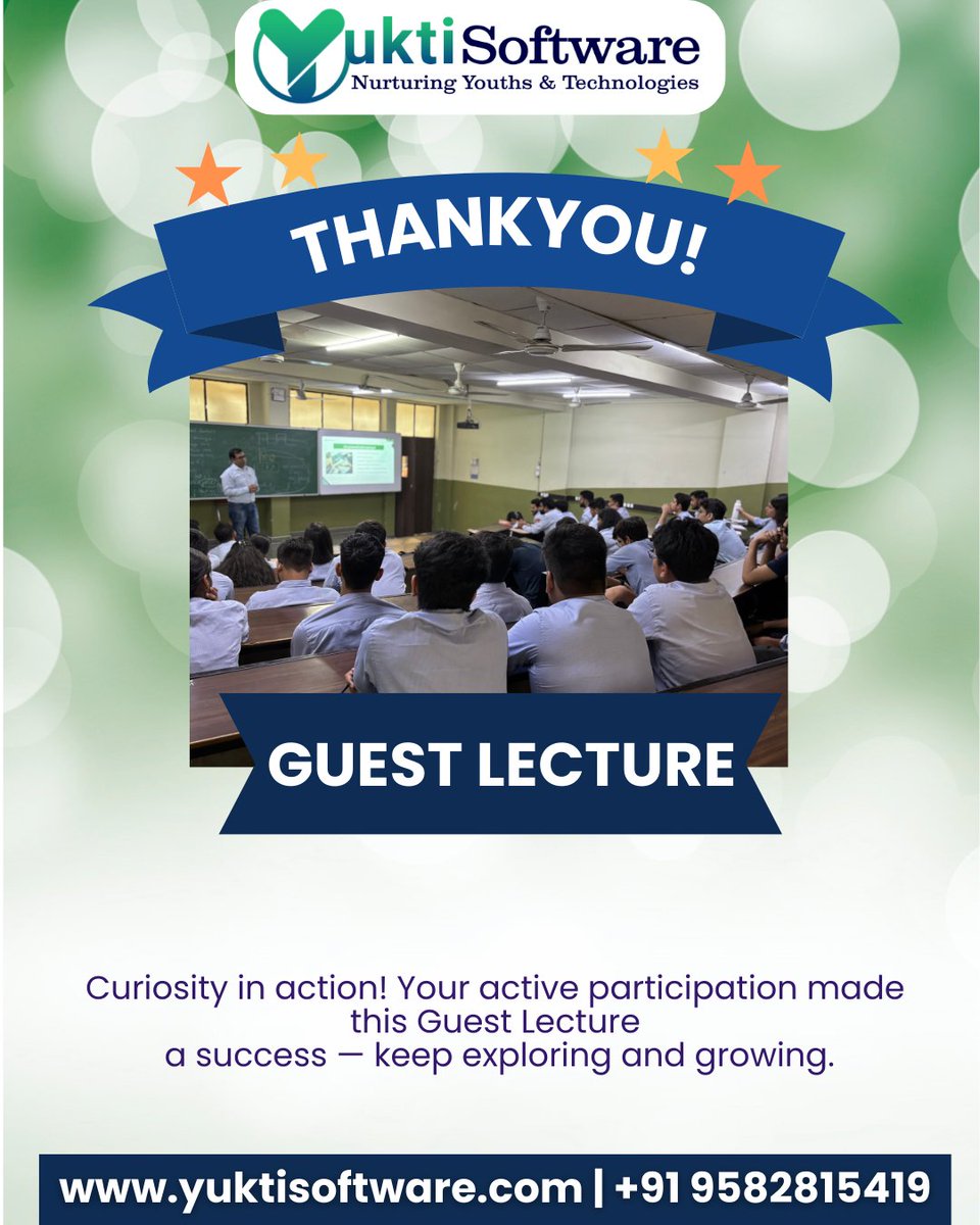 yuktisoftware's tweet image. Start your journey with the right guidance.
Learn. Build. Grow with Yukti Software.
Contact No : 9582815419
Email: contact@yuktisoftware.com
Website : yuktisoftware.com

#JavaFullStack #FullStackDeveloper #JavaDeveloper #LearnJava #YuktiSoftware #CodingCareer #TechTraining