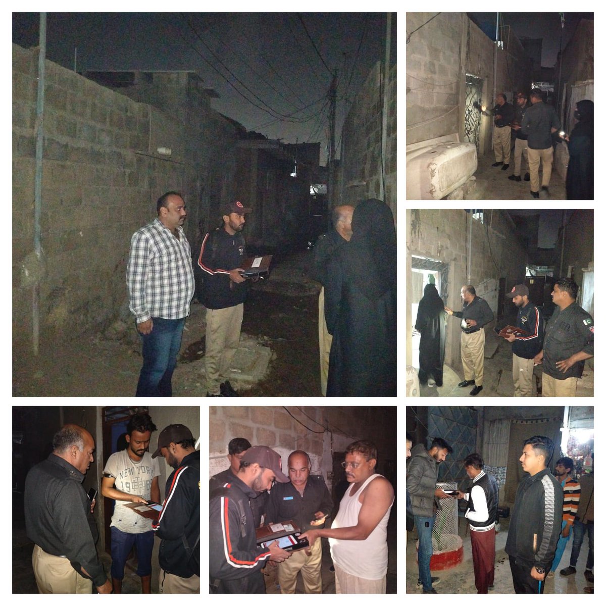 KarachiPolice_'s tweet image. ضلع کورنگی میں ایس ایس پی فدا حسین جانوری کی ہدایات پر کومبنگ و سرچ آپریشن، 21 گھروں اور 30 افراد کی چیکنگ، لیڈیز پولیس و انٹیلیجنس اسٹاف شریک۔ مقصد امن و امان کی بہتری اور جرائم کی روک تھام ہے۔
#SecurityUpdate #PoliceAction #KarachiOperation