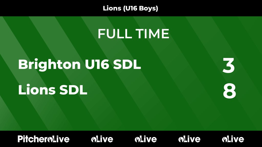 FULL TIME: Brighton U16 SDL 3 - 8 Lions SDL
#BRILIO #Pitchero
leweshc.com/teams/99956/ma…