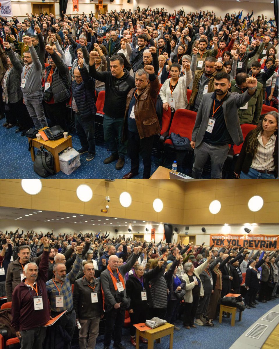 Türkiye'nin dört bir yanında halkın hakları bayrağını yükseltenler olarak Saraya Karşı Halkın Manifestosu Buluşması'nda bir araya geldik.

Buluşmamız devrim ve sosyalizm yolunda yitirdiklerimiz için gerçekleştirilen saygı duruşu ile başladı.

📢Kavgamızın bayrağı halkın hakları!