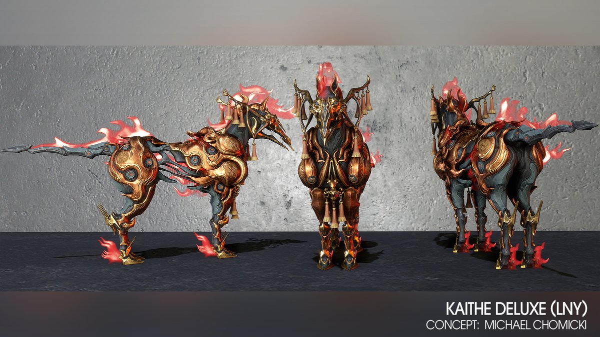 Kaithe Deluxe Concept (Dev Stream 191) 

We need MORE, MOOOOORE Kaithe skins and cosmetics. This concept which was shown in the final dev stream of 2025, is very striking and unique. I cannot wait to get my hands on this Deluxe Kaithe skin! 

Why am I disappointed though? 

It's