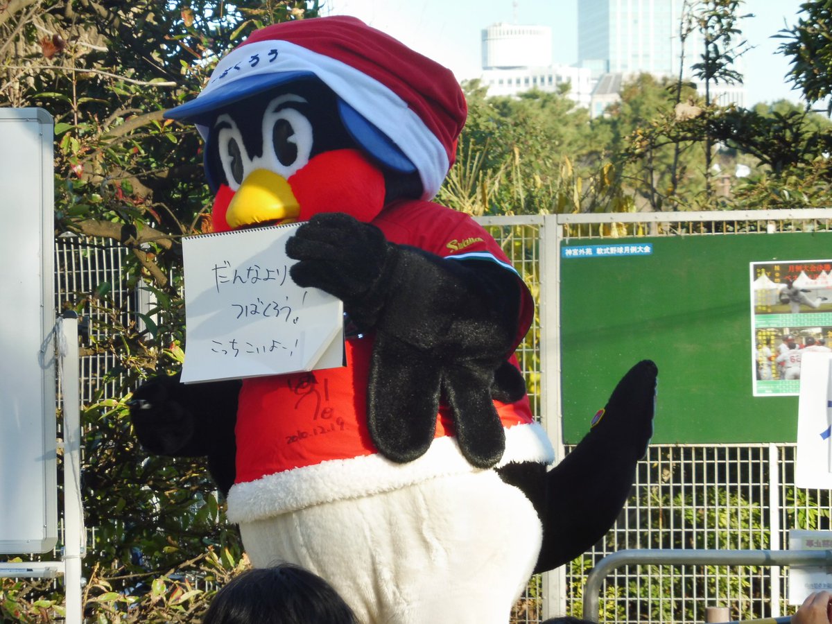 つば九郎 世界９９枚の１枚 寒さや暑さに耐えながら並んでいろんなイベントに参加した思い出