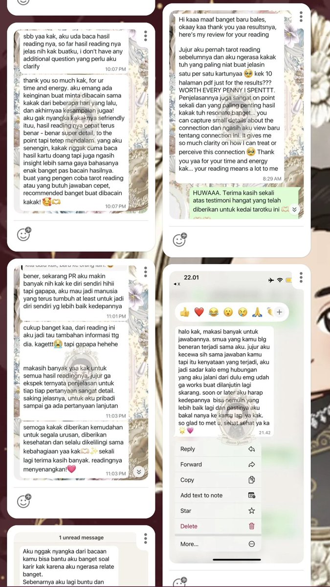 archestypes's tweet image. Selamat soreee. 
Hey hey, cari tarot reader yang resonate? Udah pasti sama aku yuk.

—
Hasil pembacaan sudah pasti long detail oriented, no sugarcoat, no judgement.
Kaya curhat sama temen, jadi seru deh. &amp;lt;3
For fastrespons: tiny.cc/becce
#zonauang #jasatarot #bacatarot