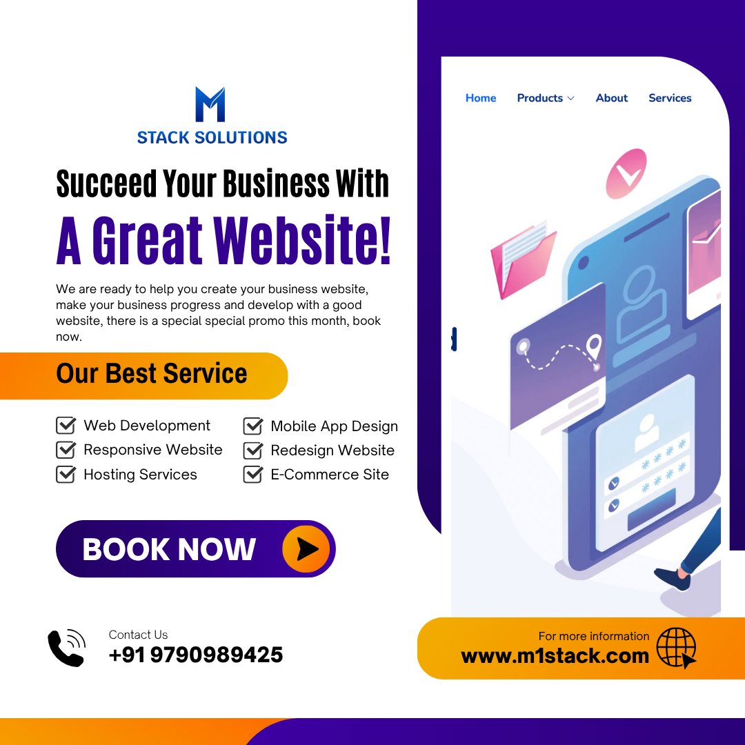 M1Stack's tweet image. ✅ Website Development – Stunning, responsive websites that convert 🌐
✅ Web App Development – Scalable, secure, and fast web applications ⚙️
✅ Mobile App Development – Native and cross-platform apps for iOS &amp;amp; Android
#M1StackSolutions #CustomSoftwareDevelopment #WebDevelopment