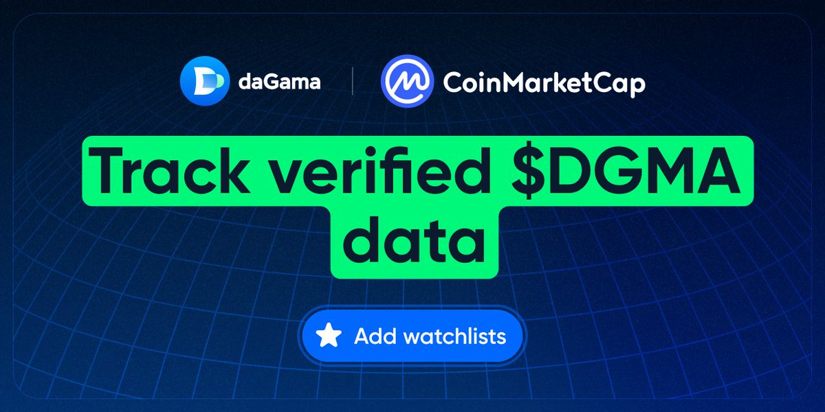 Mr_cornels's tweet image. Verified $DGMA data now on CoinMarketCap! 
@dagama_world

Check it out.

-
@inference_labs enables AI models in smart contracts with verifiable results - unlocking AI-powered DeFi, intelligent gaming, on-chain security &amp;amp; adaptive dApps.

Building AI × crypto&apos;s foundation.