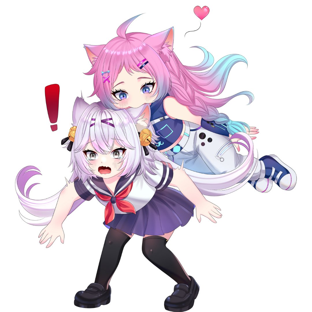 Nekkonime's tweet image. Me &amp;amp; @filliantv chibi fanart ✨💕 tbh I’m kinda nervous ^^
I hope you like this little gift I Made. Pls tag her 🥹

#inART #Chibi #fanart