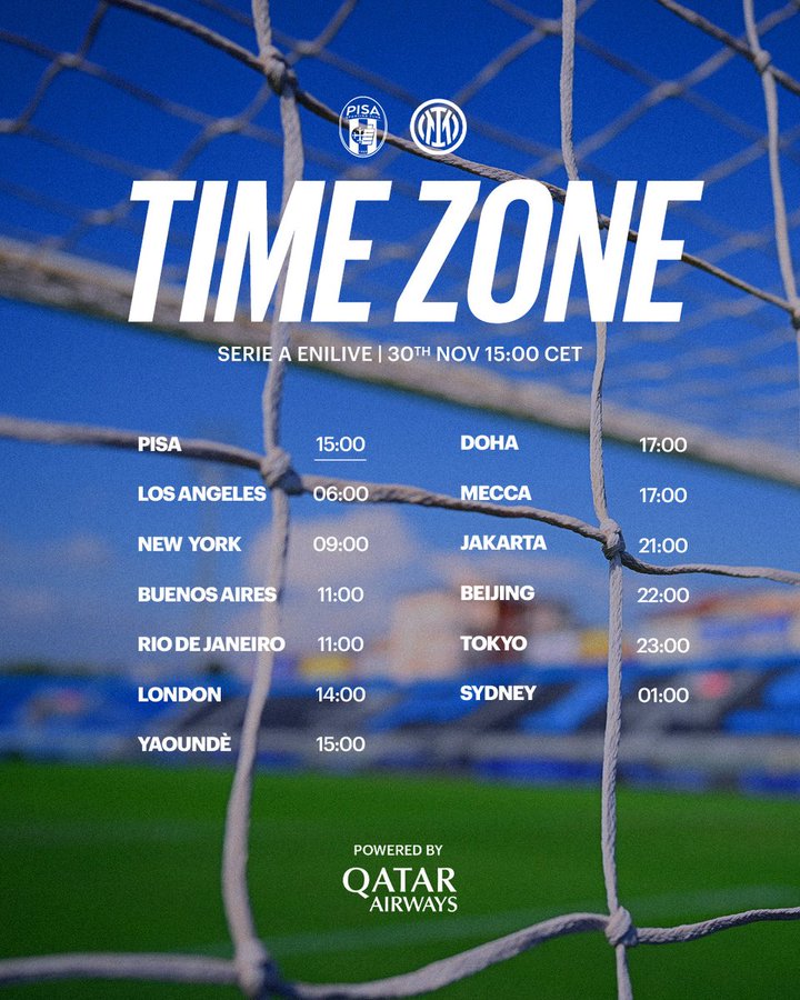 Inter_en's tweet image. Not long now, wherever you&apos;re cheering along from 🌎👊

Powered by @qatarairways