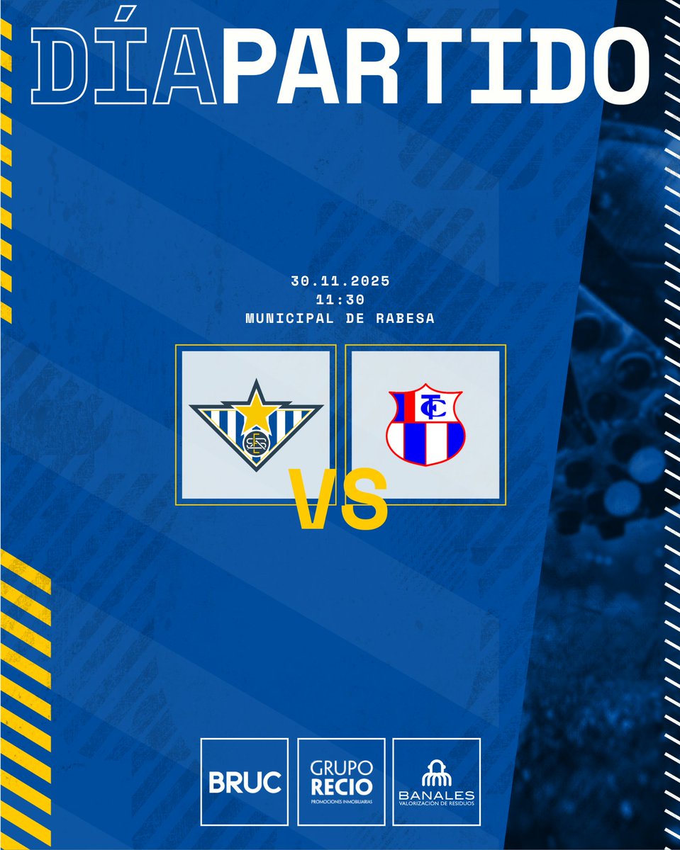 ⭐ | 𝑫𝒊́𝒂 𝒅𝒆 𝑷𝒂𝒓𝒕𝒊𝒅𝒐

Hoy volvemos a nuestro Municipal para disputar una auténtica final ante el Torreblanca 💙⚽
Un día para reencontrarnos con la victoria, recuperar sensaciones y dejar claro quiénes somos.

💪 Cada balón, cada metro y cada esfuerzo cuentan.
🎽