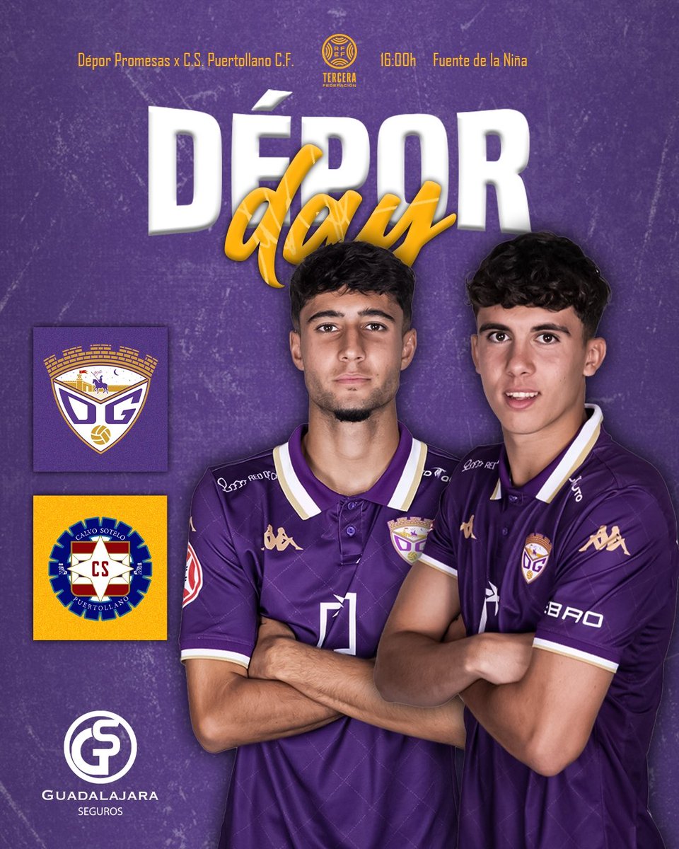 CDG_cantera's tweet photo. DÍA DE PARTIDO | ¡Os esperamos en Fuente de la Niña!

📌Jornada 13

🆚 C.S. Puertollano C.F.

🏟️ Fuente de la Niña

📆 Domingo 30 de noviembre
🕛 16:00h https://t.co/zm0jowBbkk