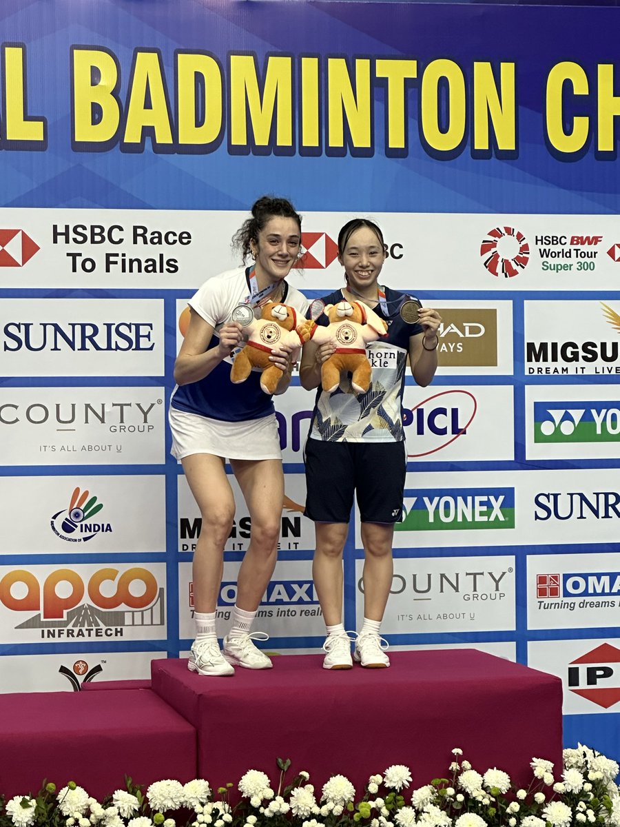 saishunkan_bd's tweet photo. 11/30 シドモディインドインターナショナル2025🇮🇳
女子シングルス  決勝戦
明地 vs Neslihan ARIN選手(トルコ🇹🇷)の試合は2-0で勝利し、Super 300のグレードで初優勝しました。

応援ありがとうごさいました。 https://t.co/UDFQQrLVeP