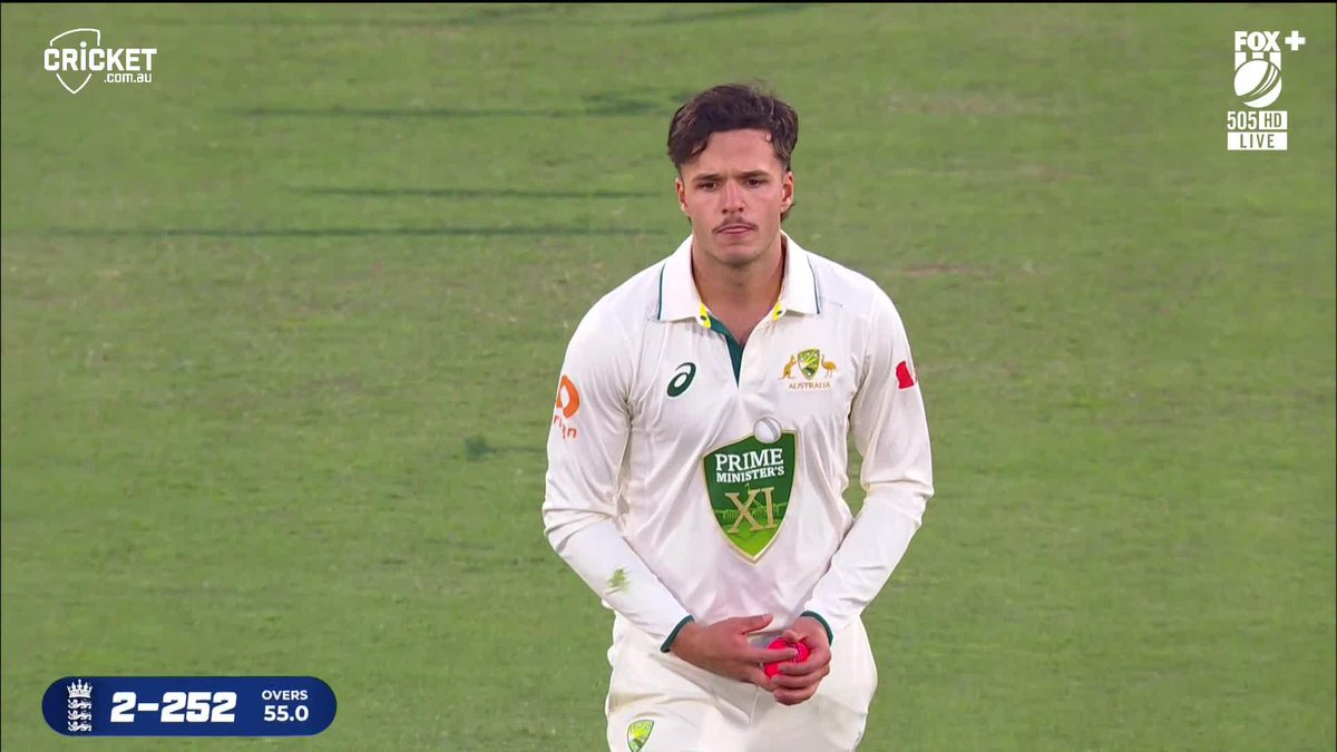 Sam Konstas first ball in Picture