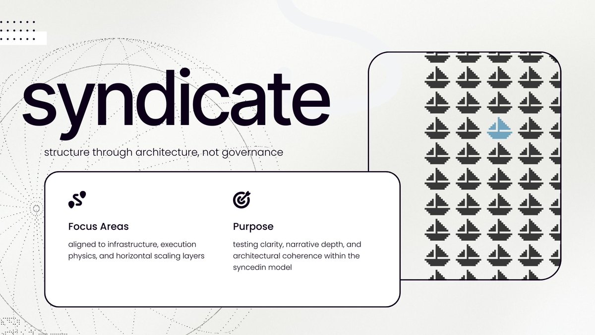 mrdexlar's tweet image. the deeper you stare the clearer it gets syncedin lets divergence stay deterministic execution entropy becomes 

signal not noise and state locality amplifies speed with @syndicateio sitting right in the tension point where 

multi-chain chaos starts behaving onchain