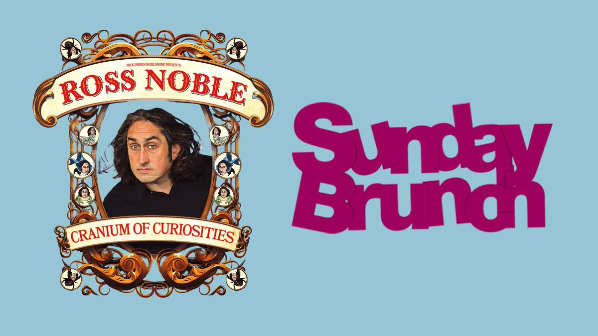 realrossnoble's tweet image. Catch Ross on Sunday Brunch, Channel 4 at 10am today!

🎭 See Ross live across the UK with dates in February &amp;amp; March 2026 too.

🇦🇺 Cranium Of Curiosities tour then moves to Australia for April, May &amp;amp; June 2026!

🎟️ Get your tickets now from link in bio 👌🏼

Web Monkeys 🐒