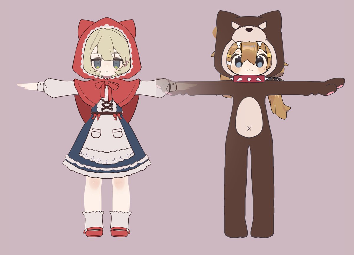 ChadeeVRC's tweet photo. 最近作業しているまめふれんずの衣装です。とても久しぶりに作業するので、基礎からまた勉強し直しています。😇
#VRChat #まめふれんず #まめひなた #キプフェル #Chadee https://t.co/WNLdz1ZPWs