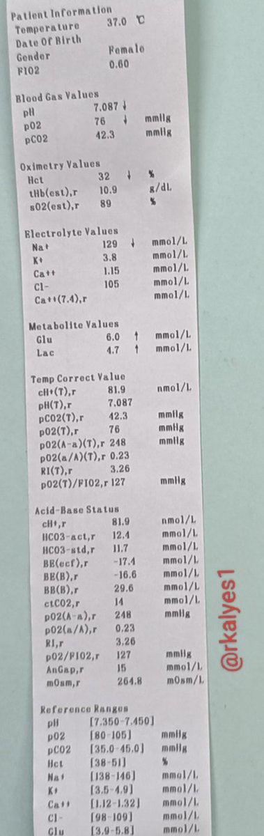 rkalyes1's tweet image. 🏥 26yr/F with fever and headache comes in very sick.
🔥 She was well until  1 wk ago with no known chronic illness history 
👉 Please review the images and the labs.
🔥 What is going on?
🔥 How do we save her?

@DrOribaDan 
@ChefKarim02 
@DrAkhilX 
@TSM_Humanist 
@DennisPhd1
