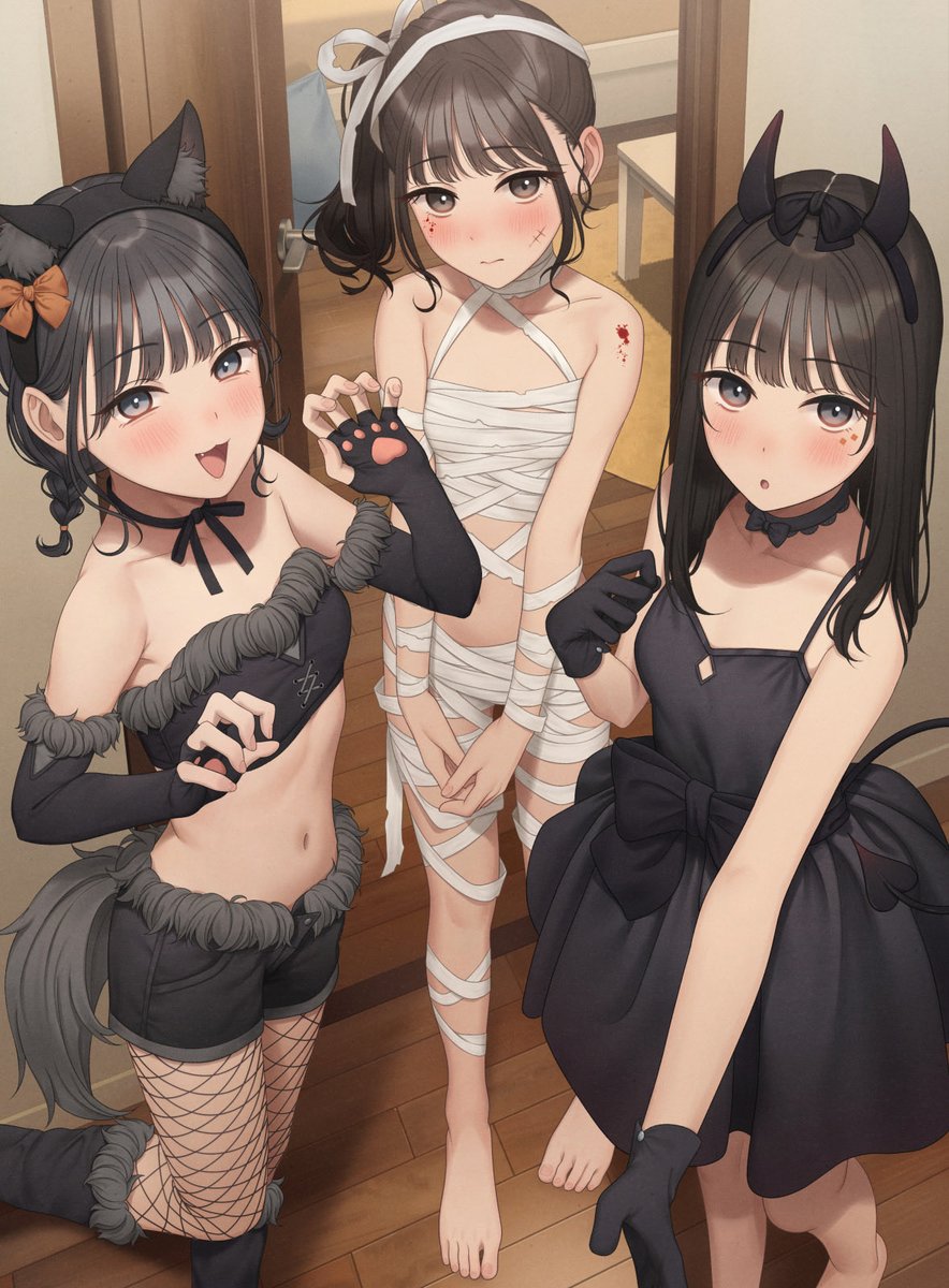 yukishimamomo's tweet photo. 妹と妹の友達

 #今月描いた絵を晒そう https://t.co/h34fWba6mu
