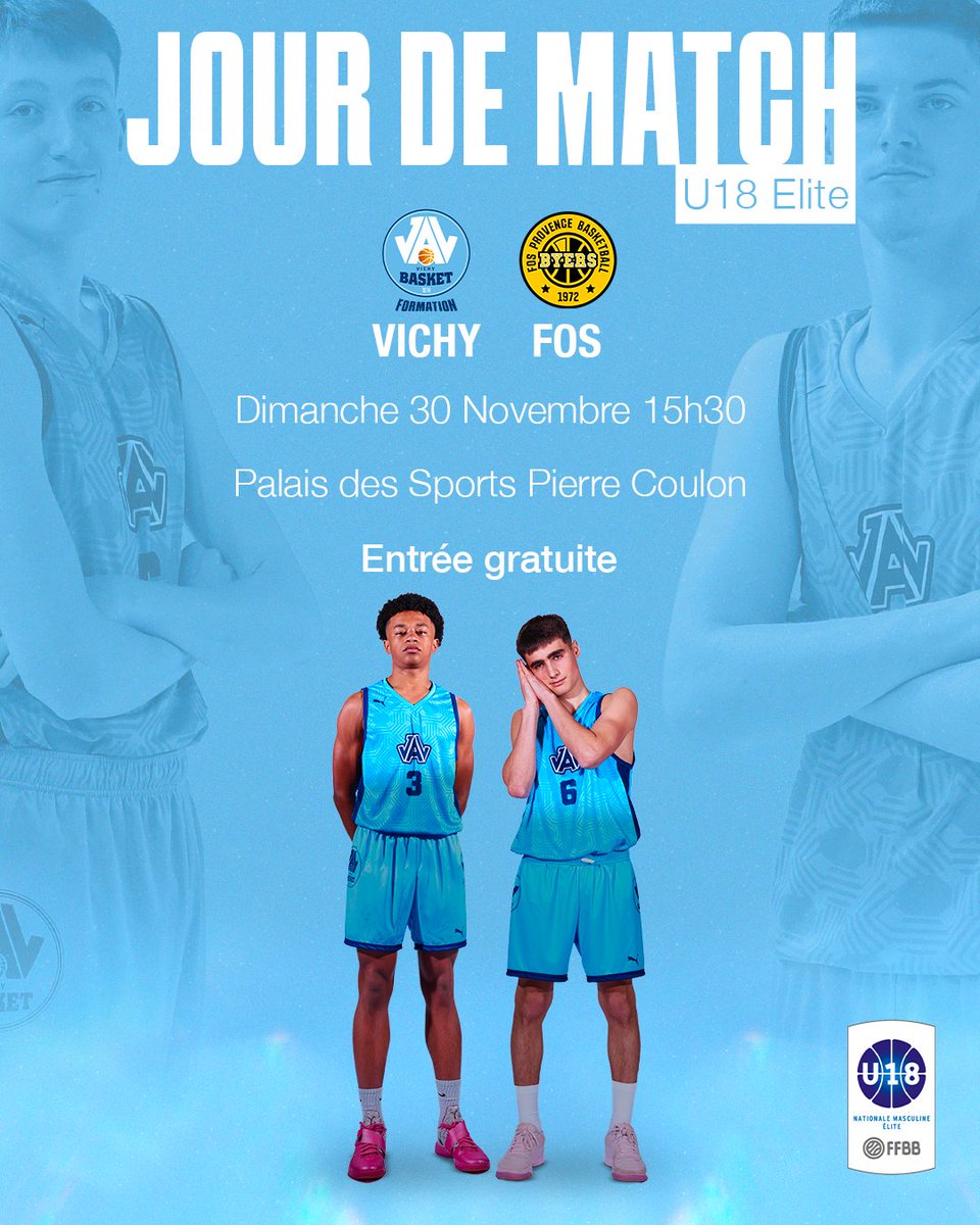 jav_basket's tweet photo. 𝐉𝐨𝐮𝐫 𝐝𝐞 𝐌𝐚𝐭𝐜𝐡 pour nos U18 ⭐️

Les Jeunes de Jordan Ceaux reçoivent Fos-sur-Mer cet après-midi au Pierre Coulon à 15h30 😤

ℹ️ Pour rappel, l’entrée est gratuite et la rencontre est aussi à suivre en direct: https://t.co/0fTzRvuQHq

#JAVFormation
🎨 Evan Augusto https://t.co/lWdvJbUXUu