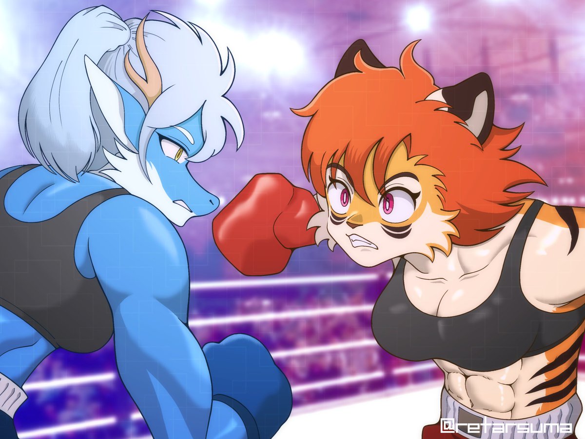 #一般ウケはしないけど自分は好きだなと思って欲しい 

野性味溢れるケモ女子が格闘技に励む姿、素敵だと思いませんか？