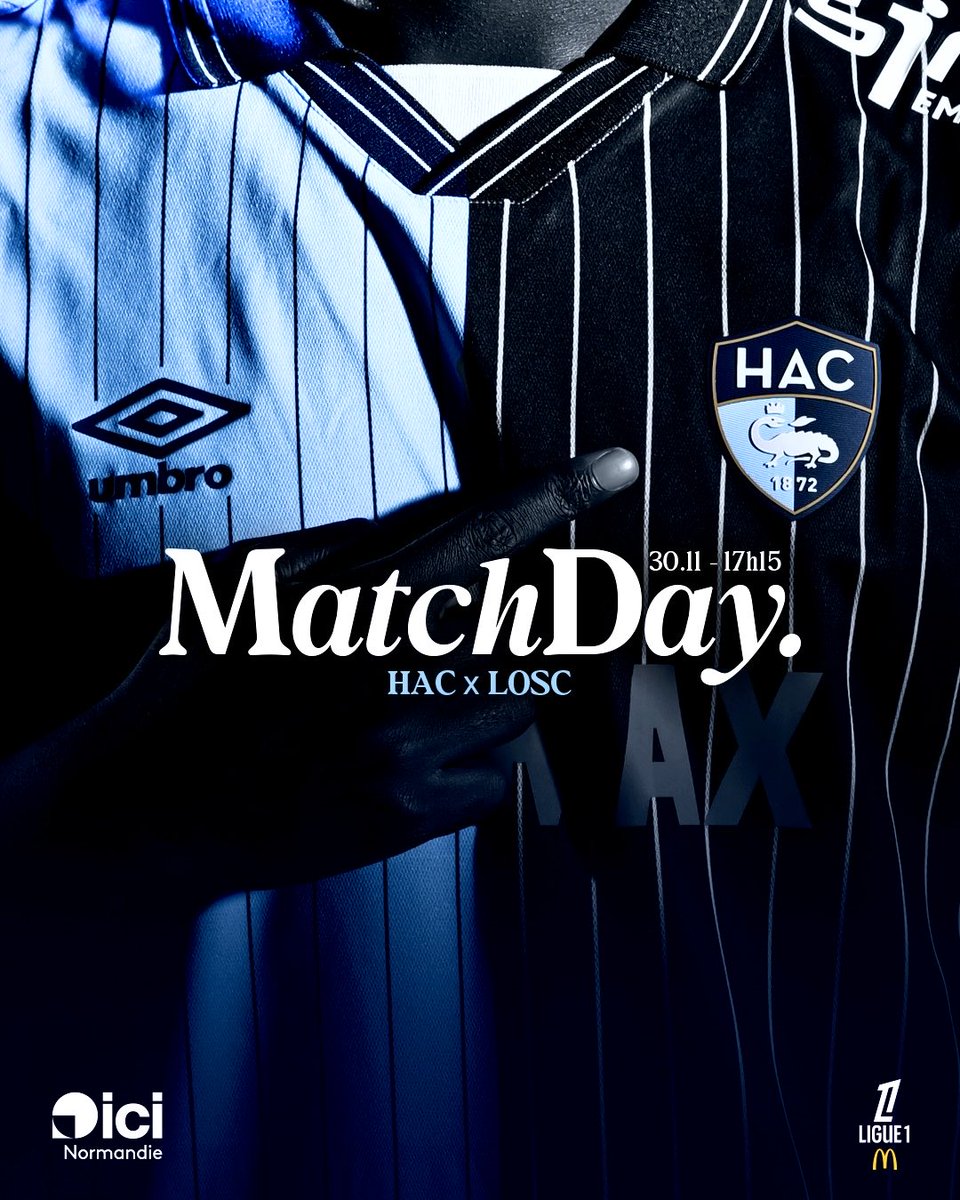 𝐉𝐎𝐔𝐑 𝐃𝐄 𝐌𝐀𝐓𝐂𝐇. ⚔️

🆚 LOSC 
🏟️ Stade Océane
📻 <a href="/ici_hnormandie/">ICI Normandie (Seine-Maritime - Eure)</a>