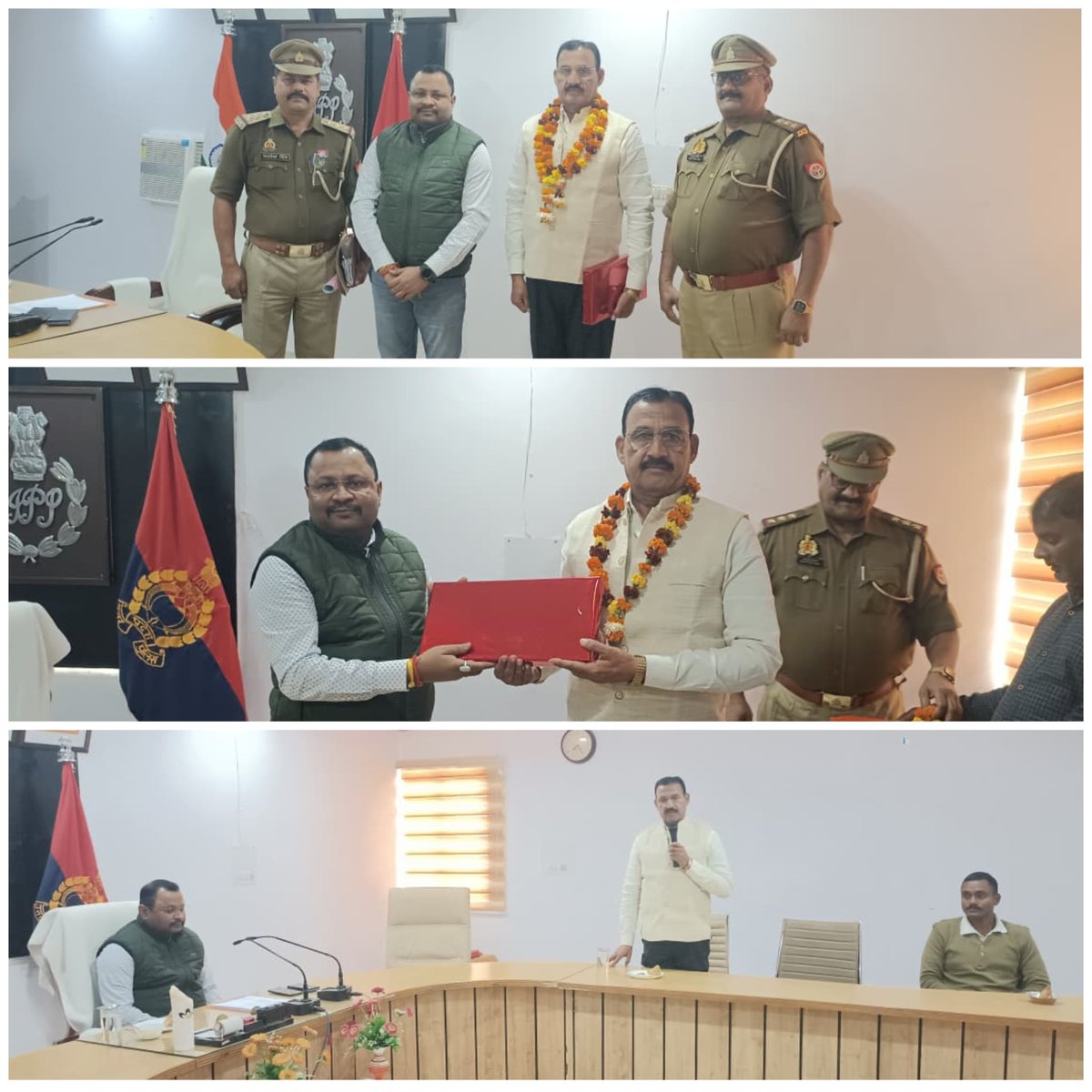 balrampurpolice's tweet image. #BalrampurPolice 
सेवानिवृत्त हुये उ0नि0 श्री ओमप्रकाश यादव को #AddlSP बलरामपुर द्वारा उपहार प्रदान कर की गई विदाई।