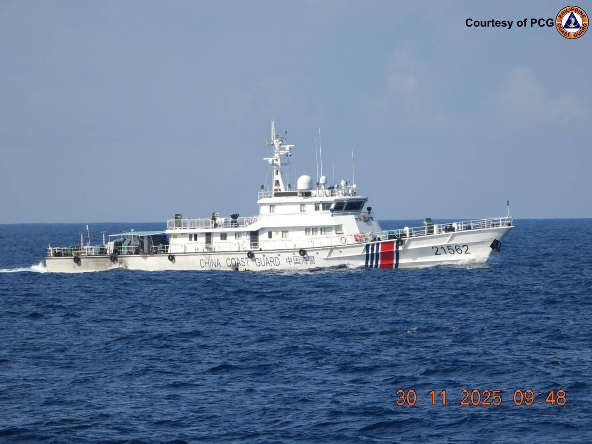 jaytaryela's tweet image. BRP Cabra Stands Firm Against Chinese Coast Guard Intrusion in Philippine EEZ Off Zambales

The Philippine Coast Guard (PCG) vessel BRP Cabra (MRRV-4409) continues to actively challenge and block the advance of Chinese Coast Guard vessel CCG-21562 while simultaneously monitoring…