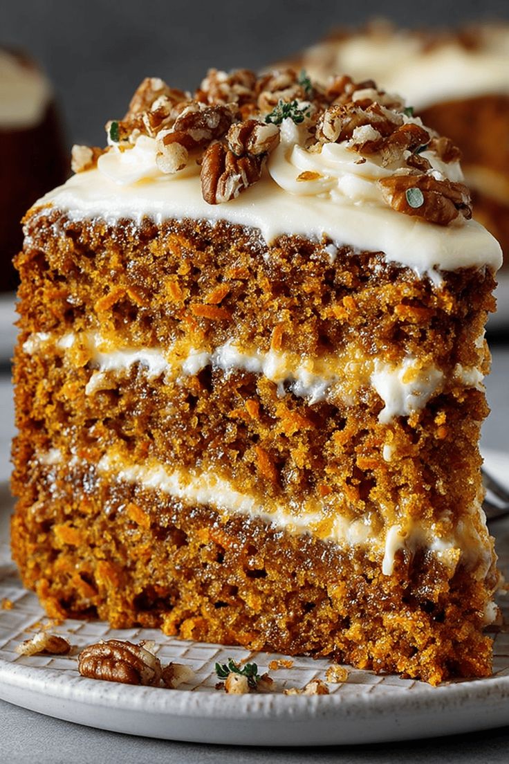 SweetsTreats_'s tweet image. Be honest… do you like carrot cake? 🤔