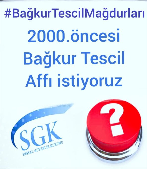 Sayın <a href="/yavuzagiraliog/">Yavuz Ağıralioğlu</a> ve <a href="/anahtarparti/">Anahtar Parti</a>,
1982-2008 arası Bağ-Kur tescili yapılmayan bizler 65-70 yaşına geldik; ne emekli maaşımız var ne sağlık hakkımız.
AK Parti bu hakkın önünde engel.
Kitapçığımız sizde, bu sesi TBMM’de duyurun!
#BağKurTescilMağdurları #EmeklilikHakkımız
