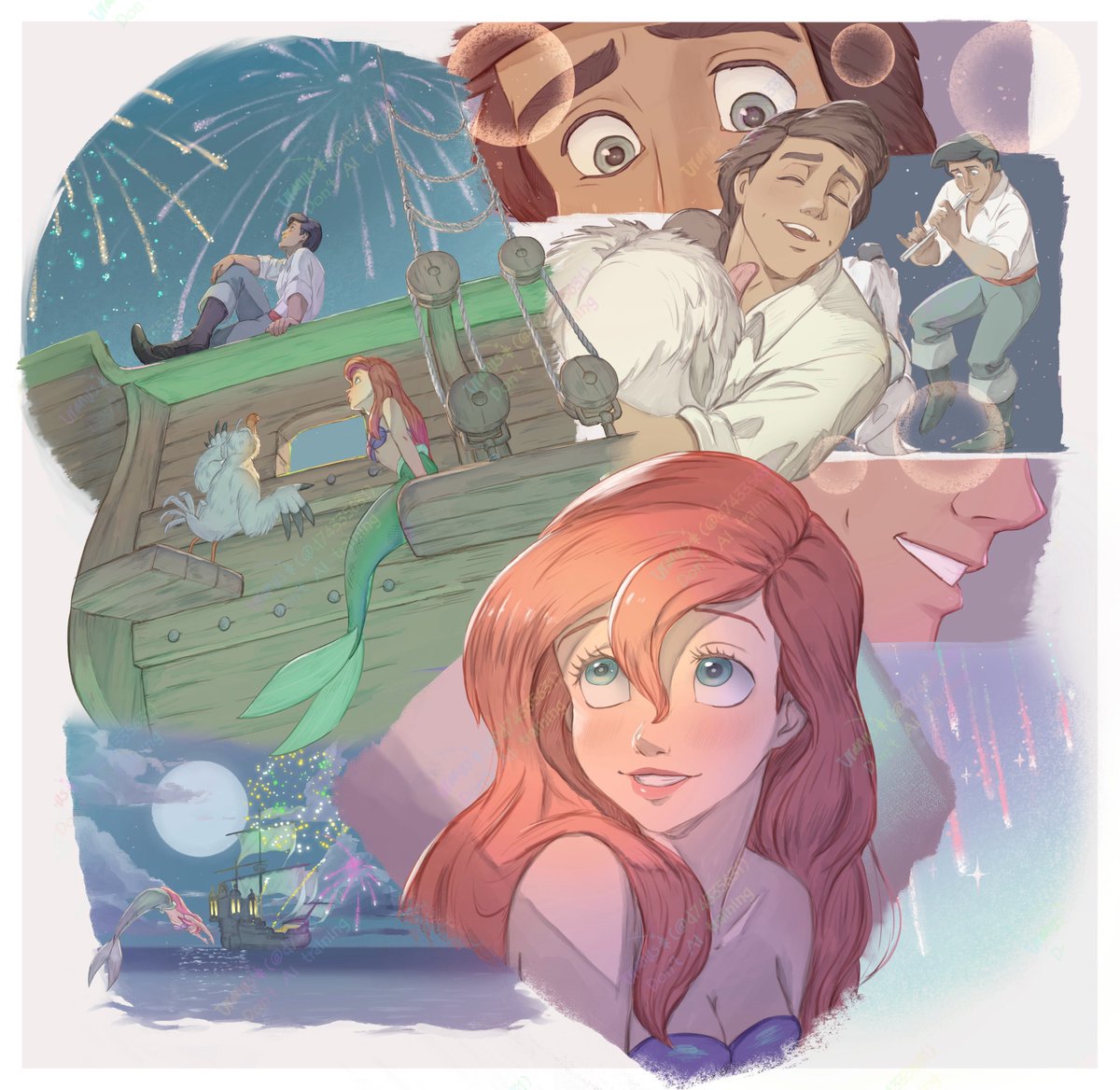 d74335631's tweet image. 11月はプリンセスのお誕生日ラッシュでした🎂
 #今月描いた絵を晒そう