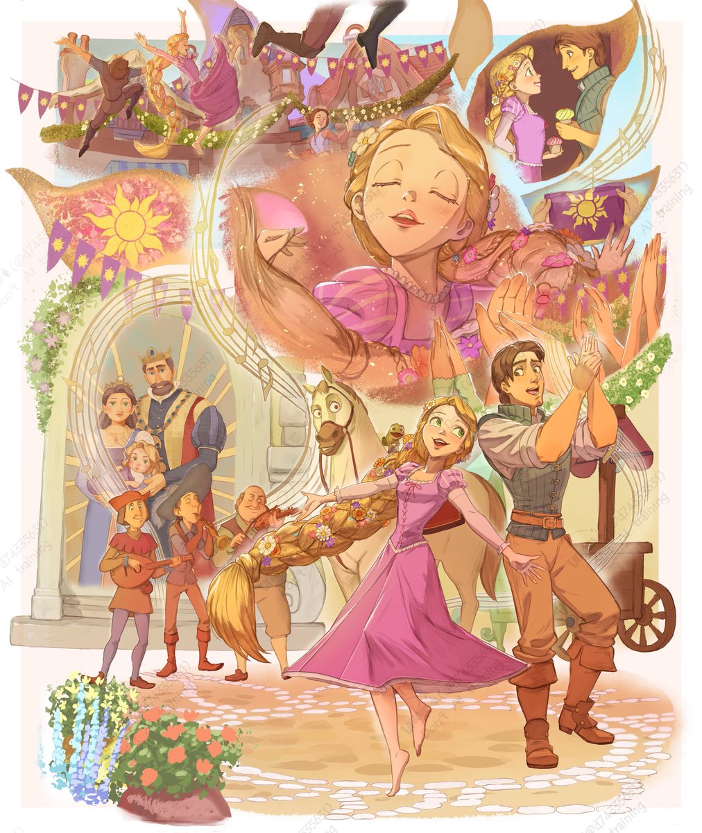 d74335631's tweet image. 11月はプリンセスのお誕生日ラッシュでした🎂
 #今月描いた絵を晒そう