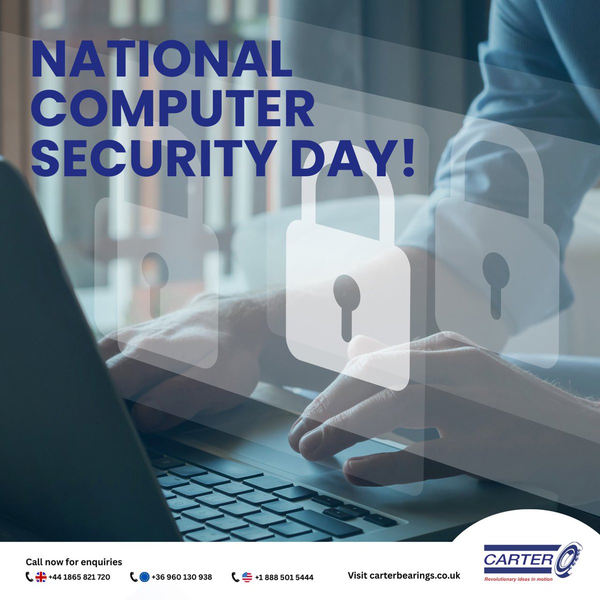 carterbearings's tweet image. Our bearings don&apos;t need passwords, but they DO need regular maintenance (2FA), proper lubrication (firewall), quality installation (strong password) and scheduled inspections (security updates). Protect your systems—both digital &amp;amp; mechanical. #ComputerSecurityDay #SystemSecurity