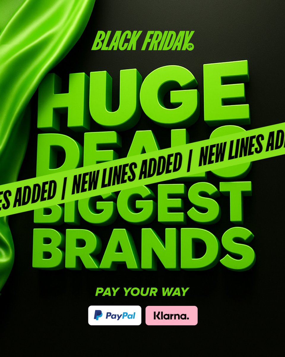 New Black Friday deals now LIIIIVE 🚨 brnw.ch/blackfriday2025

HUGE deals on football boots, clothing, accessories and trainers 👀 Be quick, stock is going fast 💨