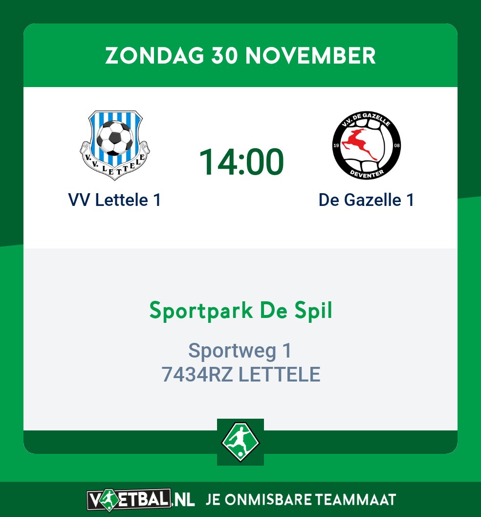 Vanmiddag 2 belangrijke gebeurtenissen bij onze club: om 13u opening van ons kunstgrasveld en fitness/speel-tuin en om 14u  op ons hoofdveld - met natuurgras- ons 1e elftal tegen De Gazelle. Daar wil je bij zijn!