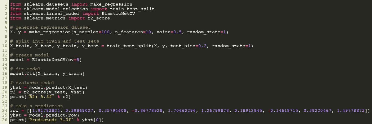 SciKitLearn's tweet image. Scikit-Learn ElasticNetCV Regression Model
sklearner.com/scikit-learn-e…

#SciKitLearn #DataScience #MachineLearning
