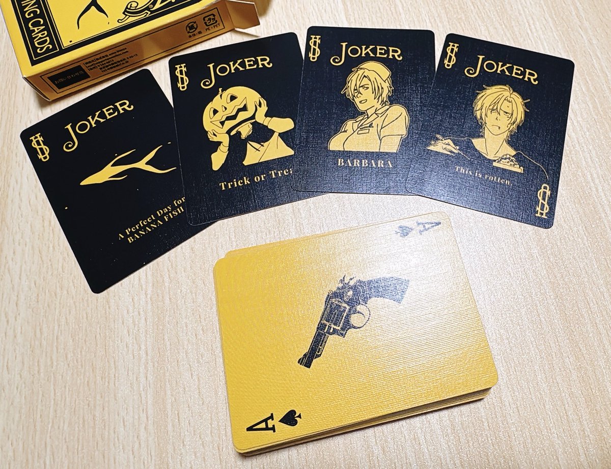 BANANA FISH のトランプ届いた！✨ ♠️♥️♦️♣️