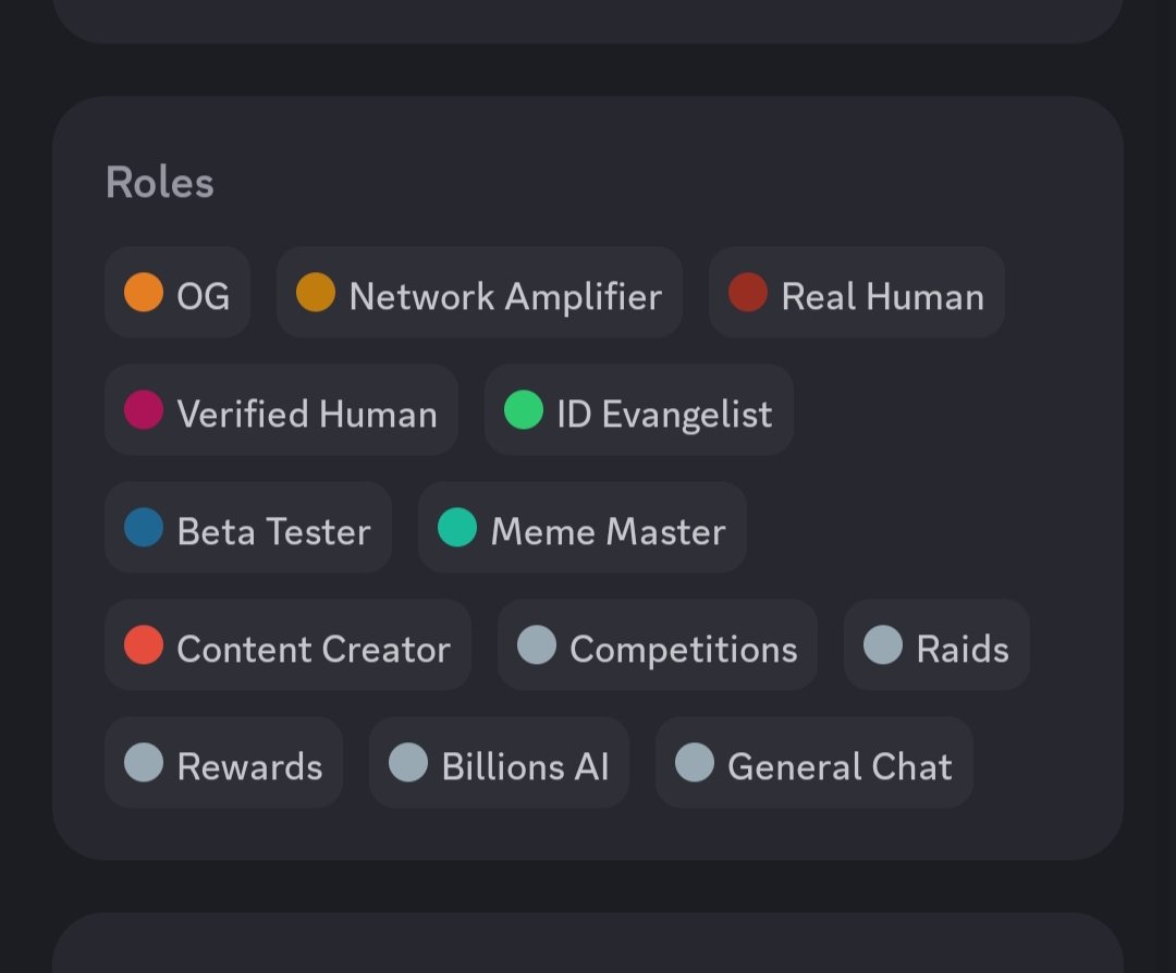 GBillion fams🚀

Finally got the Network Amplifier role in <a href="/billions_ntwk/">Billions</a> 😍
Feeling proud and more motivated than ever!
Big things are coming… let’s build the future together! 💙✨
<a href="/billions_ntwk/">Billions</a> <a href="/jgonzalezferrer/">Javi🥥.eth</a> <a href="/davidsrz/">David Z</a>