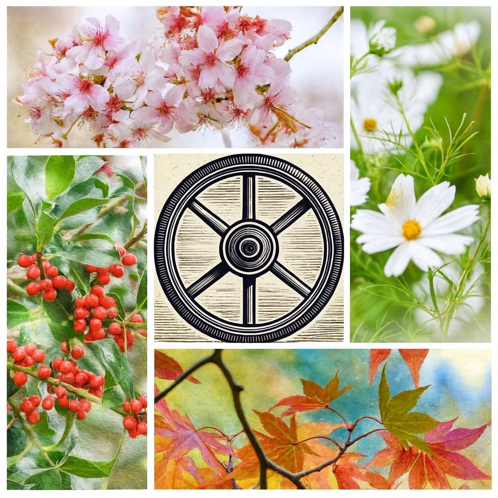 The name #Yule is sometimes traced to Old English hweol, “wheel”, a reflection of the sun’s circular journey through the solstices and equinoxes. At the #WinterSolstice, that ancient wheel turns from darkness toward light once more. #FolkloreSunday