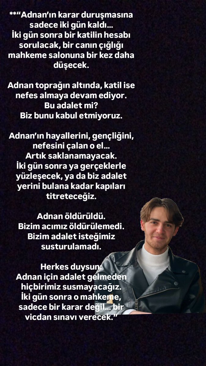 Narinpkgz's tweet photo. #AdnanPekgözİçinAdalet https://t.co/BXYaOHbQBs